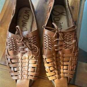 Sam Edelman Tan Leather Flats